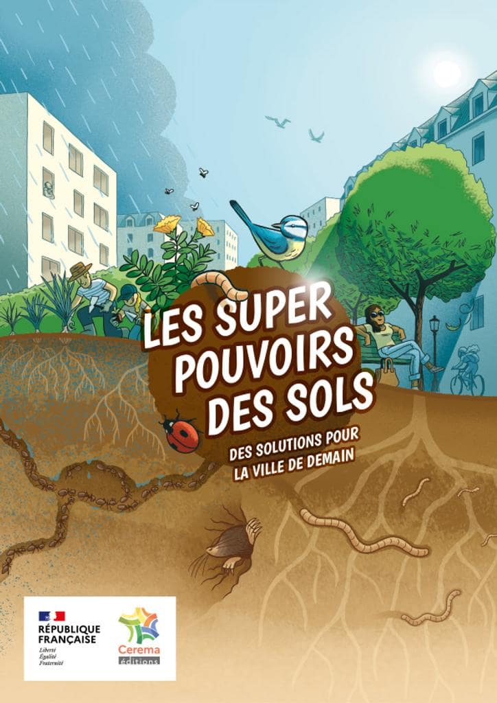 Illustration 3602 - Page de couverture de la bande dessinée « les super pouvoirs des sols ».